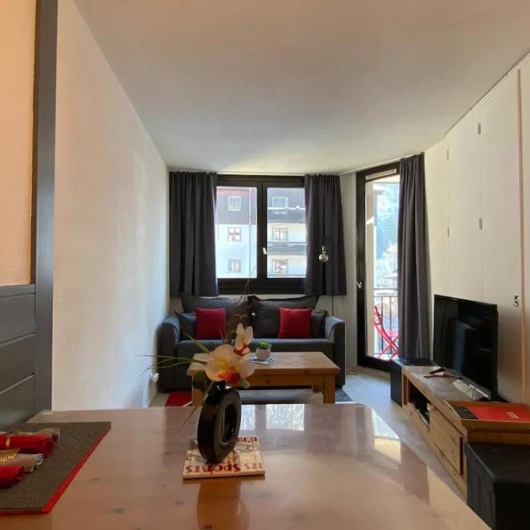 Chamois de Chamonix, Confortable 2 pièces, balcon, parking gratuit - Apartamento con balcón - 14