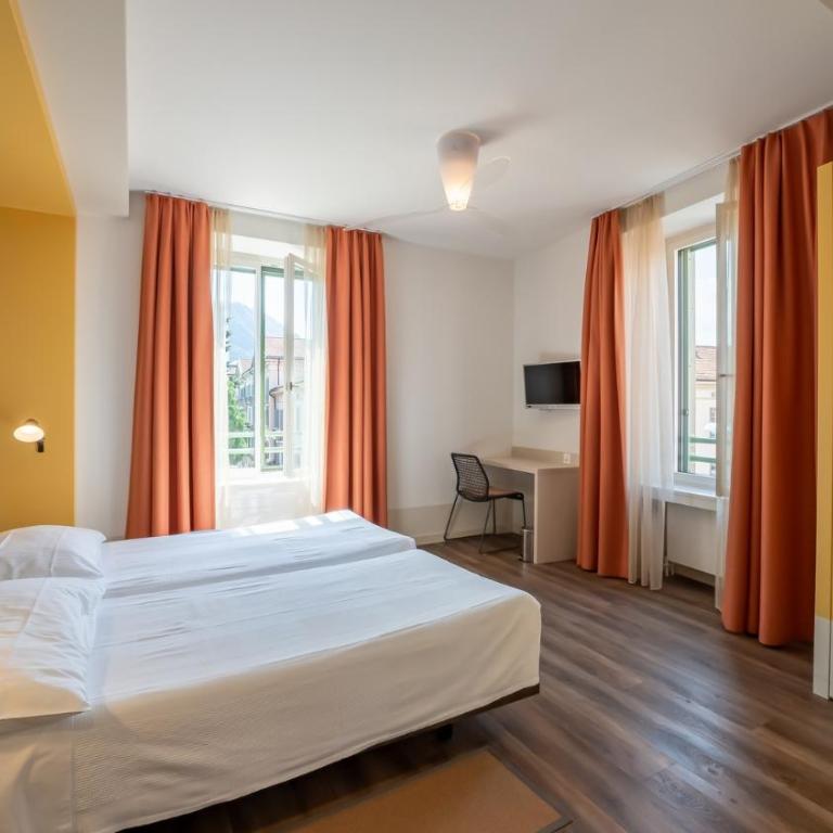 Hotel Pestalozzi Lugano - Camera Moderna Matrimoniale/Doppia con Letti Singoli - 8