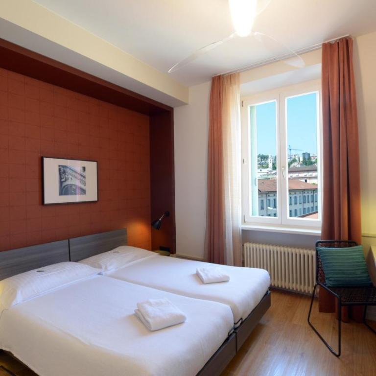 Hotel Pestalozzi Lugano - Camera Moderna Matrimoniale/Doppia con Letti Singoli - 22