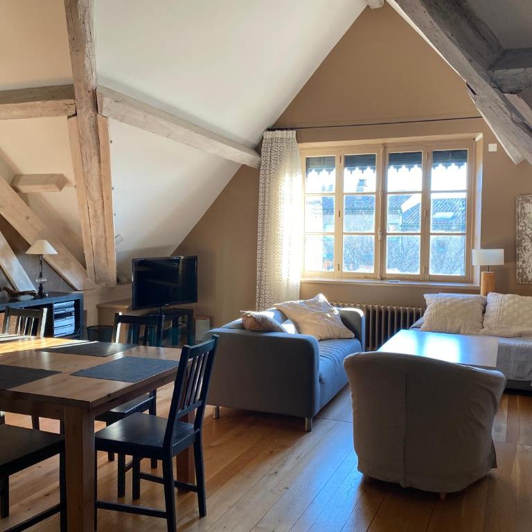 Demeure Saint Louis Historic manor, air-conditioned, free private parking, City 700m, WIFI, view - Apartment mit Gartenblick - 41