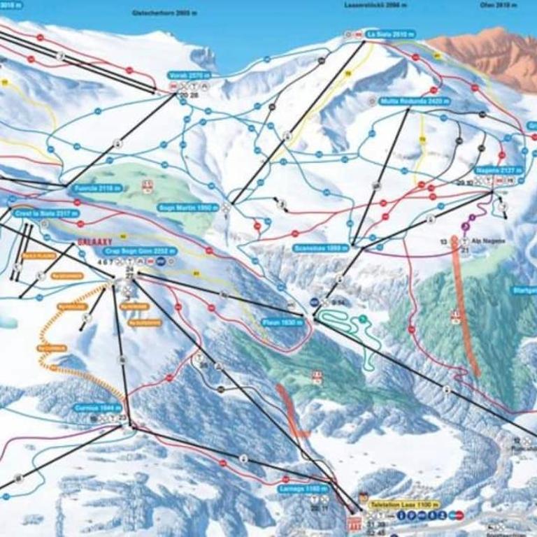 Ferienwohnung 3,5 Zimmer direkt an Ski- und Bikepiste - Apartment mit 2 Schlafzimmern - 23