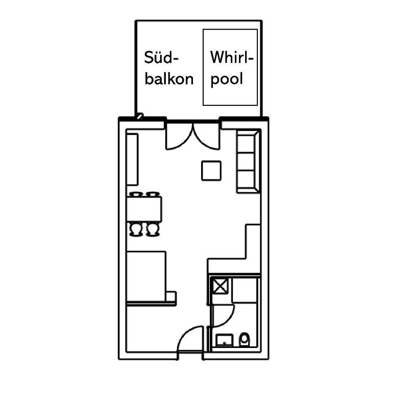 Schmuckstück Ferienapartments Bodenmais inkl aktivCARD - Studio-Apartment with Whirlpool and Balcony - 3