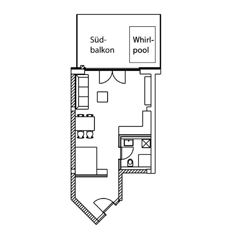 Schmuckstück Ferienapartments Bodenmais inkl aktivCARD - Studio-Apartment with Whirlpool - 4