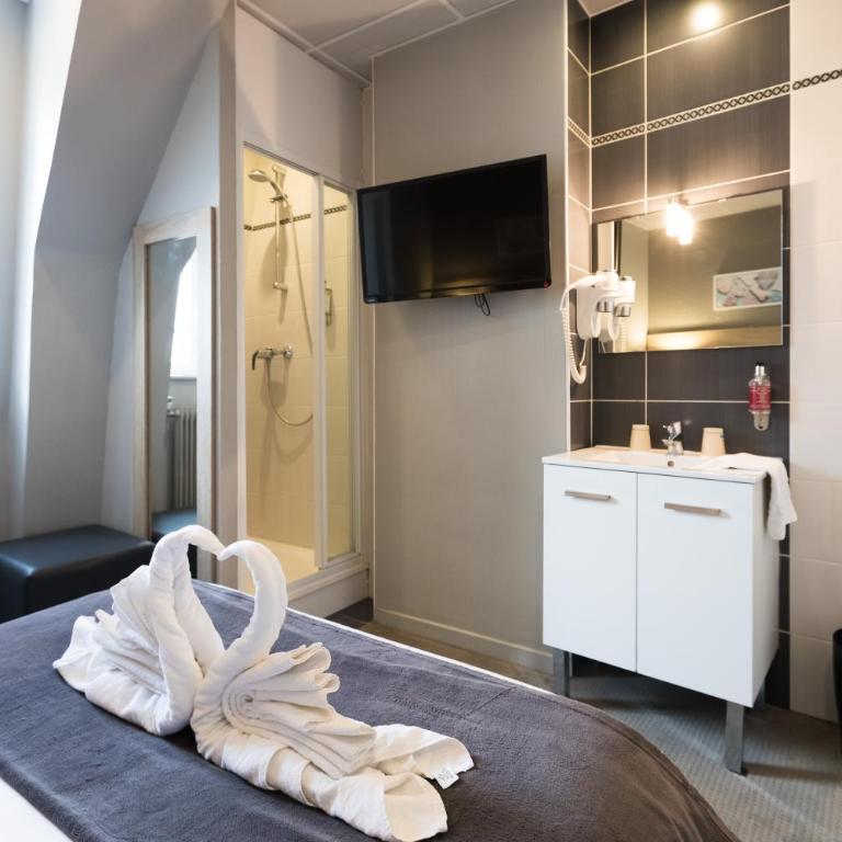 Hotel de la Terrasse - Chambre Simple Confort avec Douche - 3