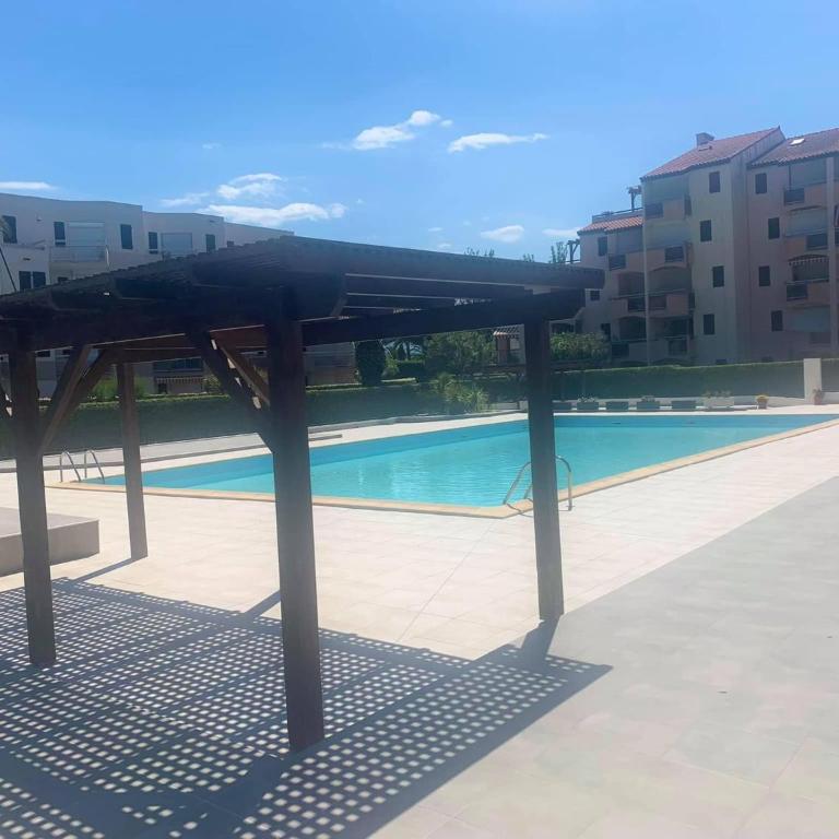Résidence Les Capitelles à Saint Cyprien avec accès direct plage- Balcon donnant Splendide vue Mer et Piscine - Apartment mit 2 Schlafzimmern - 11