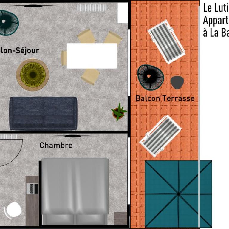 Lutin Vue Baie La Baule - Appartement T2 design et connecté - Apartamento de 1 dormitorio - 23