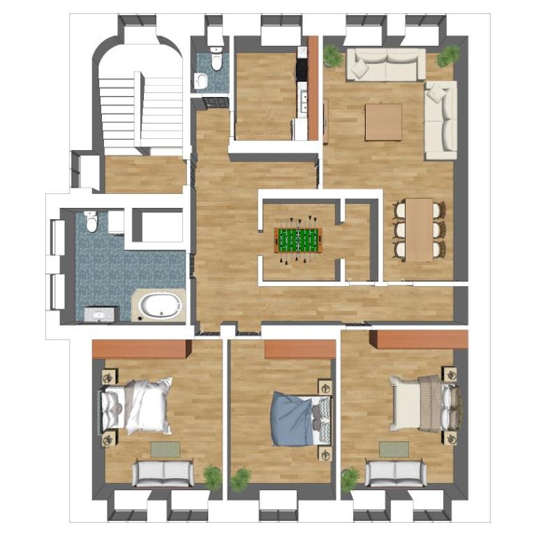 Flatista Homes - Old Town - Appartamento con 3 Camere da Letto - 2