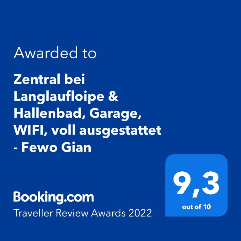 Holiday Apartment Gian - close to the Kongresshaus, the ice hockey stadium, cross-country skiing, the Eau-la-la indoor pool and wellness, large supermarket, 2 bus stops, with an indoor garage and fully equipped - Apartment mit 1 Schlafzimmer - 69