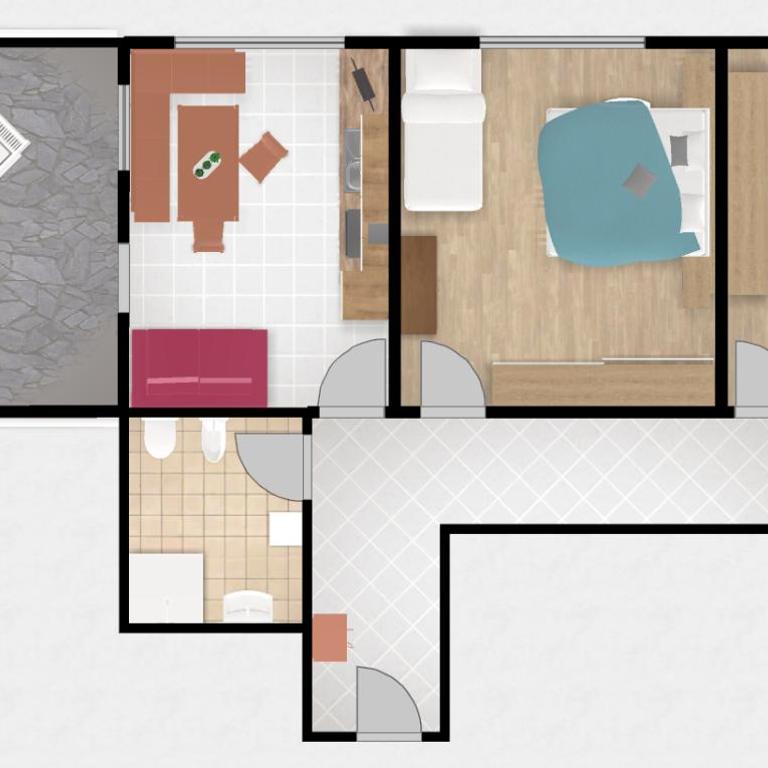 Appartments Marlena - Apartment mit 2 Schlafzimmern (4 Erwachsene) - 9