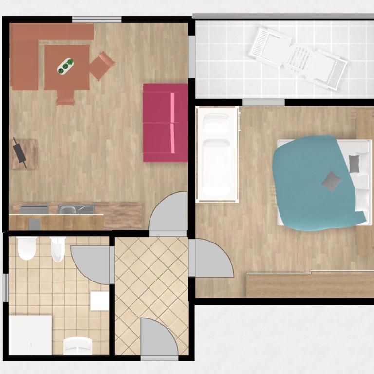 Appartments Marlena - Apartment mit 1 Schlafzimmer (2 Erwachsene) - 5