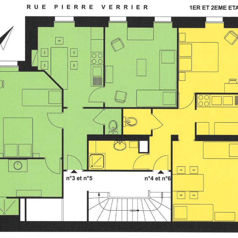 La Maison des Familles 10 appartements - Apartamento de 1 dormitorio (4 adultos) - 7