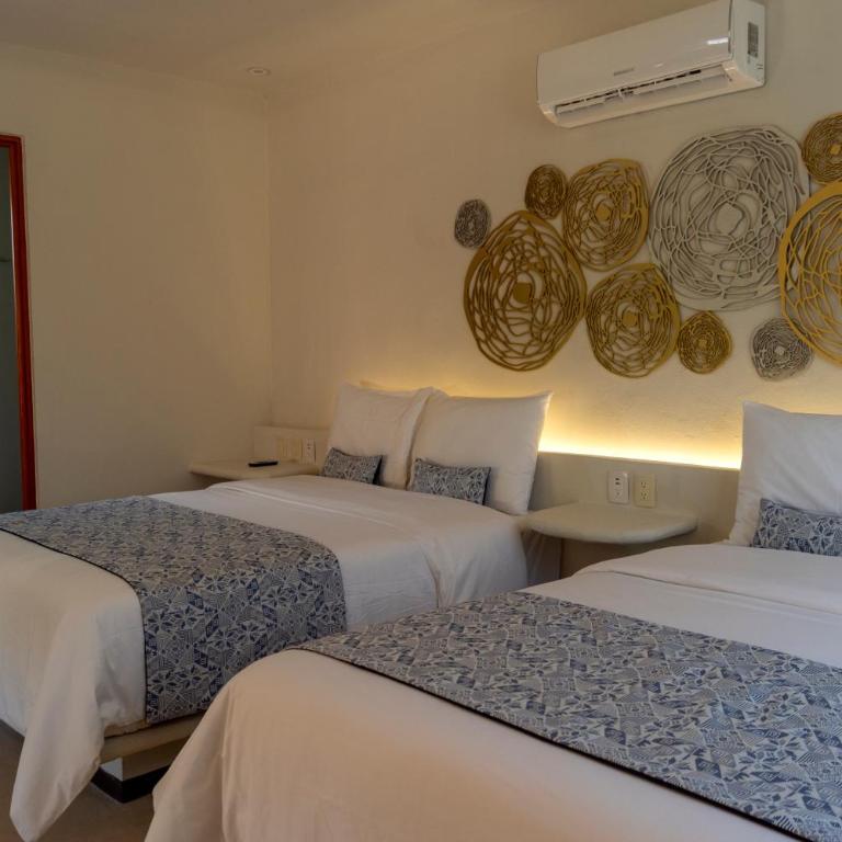 Hotel Circulo Bacalar - Habitación Doble con terraza - 2 camas - 3