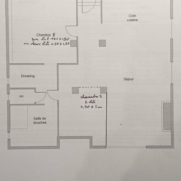 80 m2 appartement indépendant, 4 personnes et plus, piscine et jardin Direct Gare Aéroport - Two-Bedroom Apartment - 8