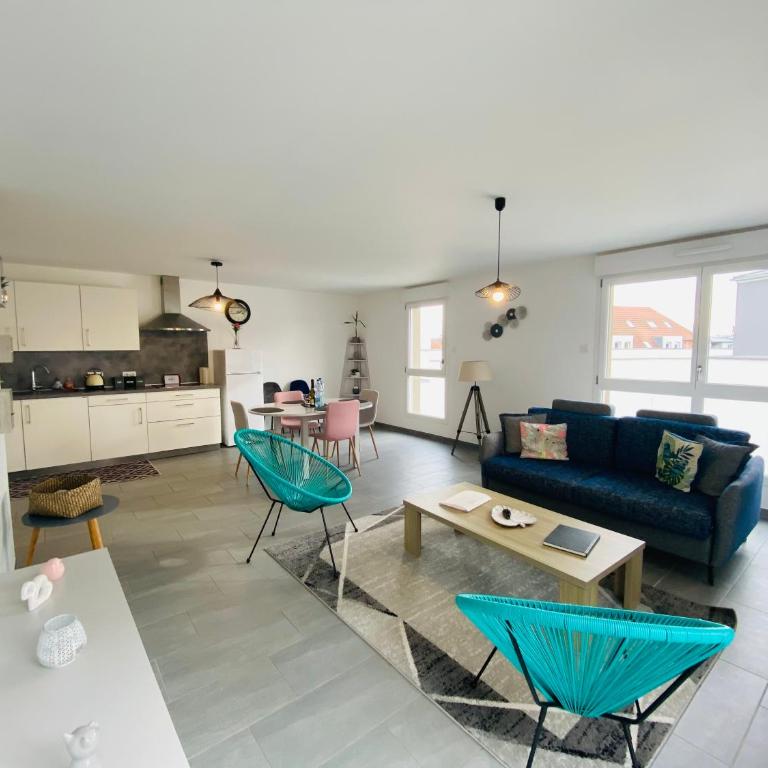 Appartement Orchidées proche centre Ville - Two-Bedroom Apartment - 9