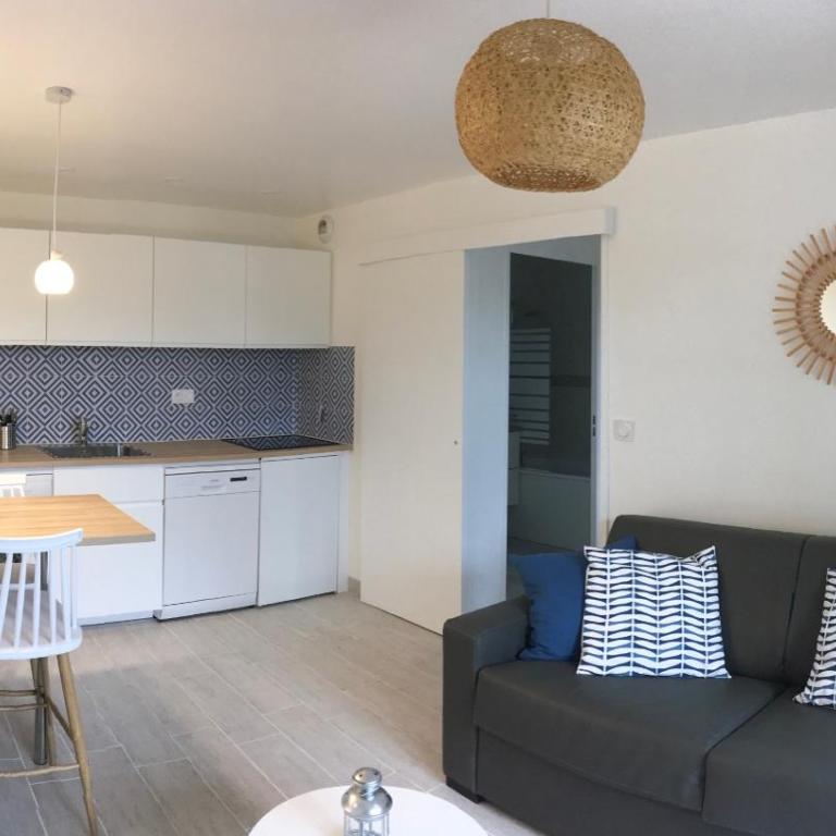 Rez de jardin en Accès direct mer(100m) près de la Thalasso - Apartment mit 1 Schlafzimmer - 4