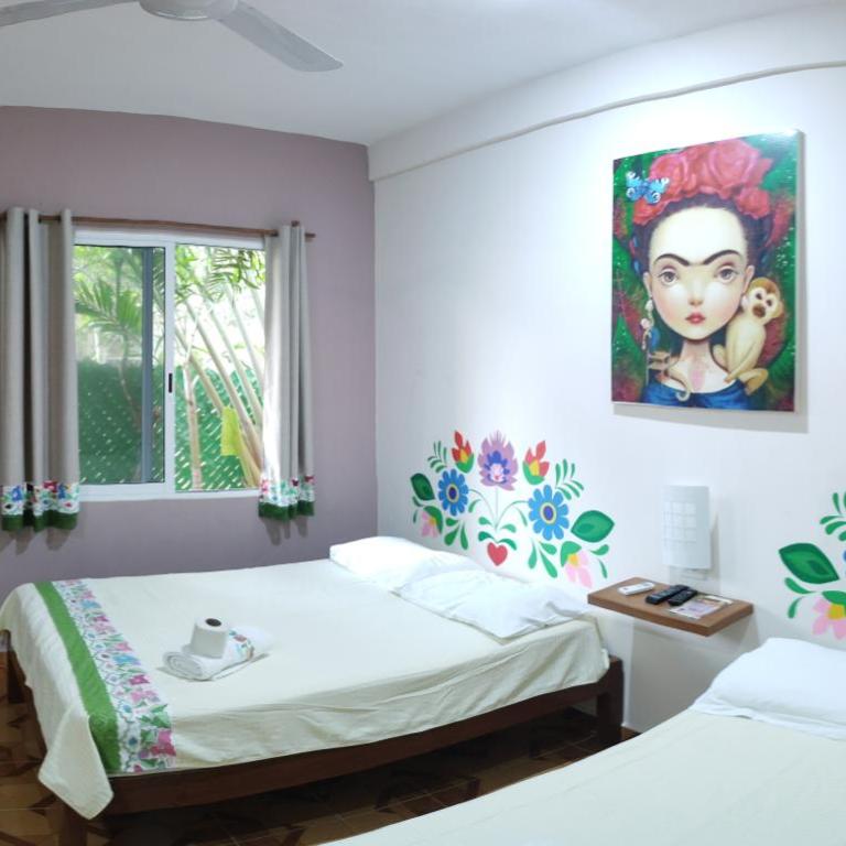 Casona del Negro Aguilar - Habitación Doble con vistas al jardín - 2 camas - 6