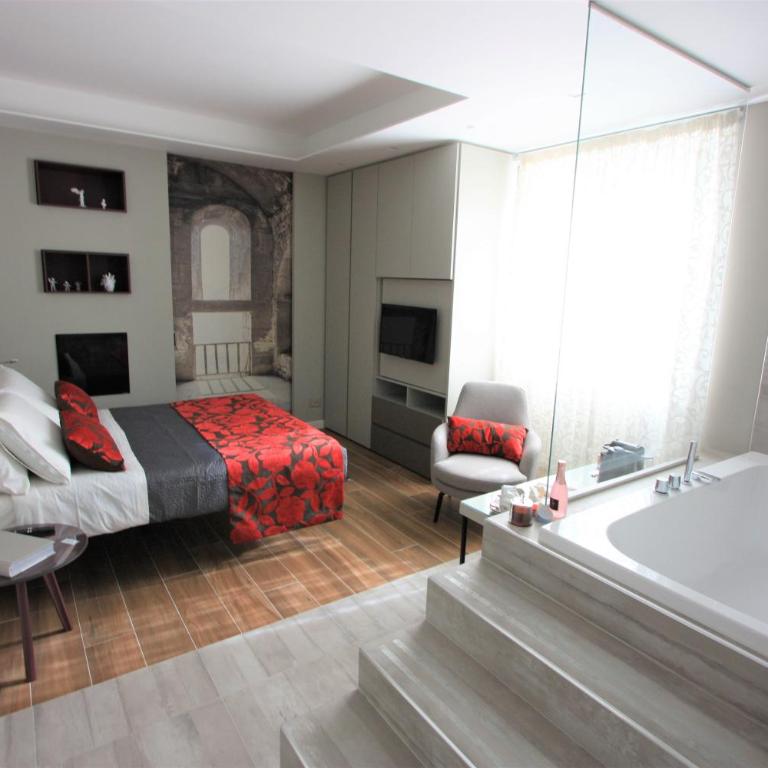 il sogno di afrodite luxury b and b - Camera Matrimoniale Deluxe con Vasca - 7