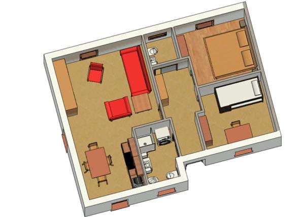 La marmotta bianca ski in out - Appartamento con 2 Camere da Letto - 7