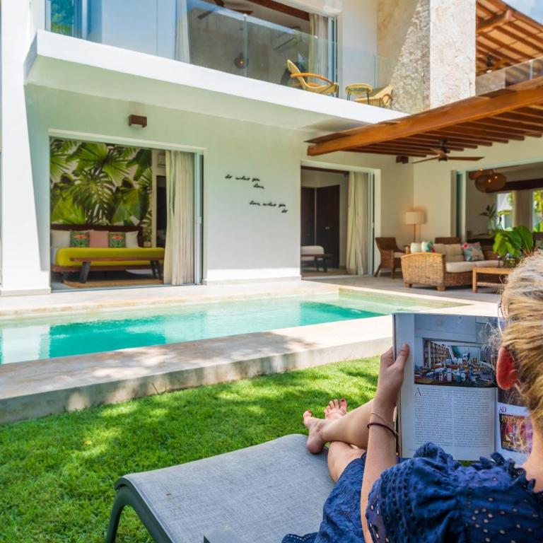 Villa Ek'Balam & Villa Flamingo, Luxury Villas, Private Pool, Private Garden, Jacuzzi, 24h Security - Three-Bedroom Villa 3 - 14