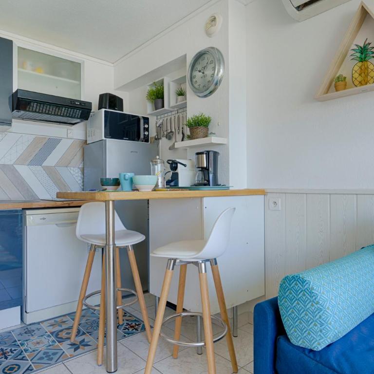 T2 Mer à 80m Soleil Climatisé Frontignan Plage le parfum du sud - Appartement 1 Chambre - 6