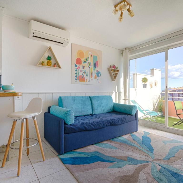 T2 Mer à 80m Soleil Climatisé Frontignan Plage le parfum du sud - Appartement 1 Chambre - 3