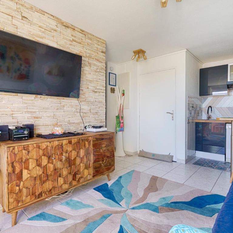 T2 Mer à 80m Soleil Climatisé Frontignan Plage le parfum du sud - Appartement 1 Chambre - 7