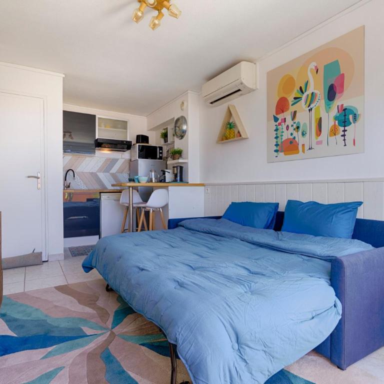 T2 Mer à 80m Soleil Climatisé Frontignan Plage le parfum du sud - Appartement 1 Chambre - 8