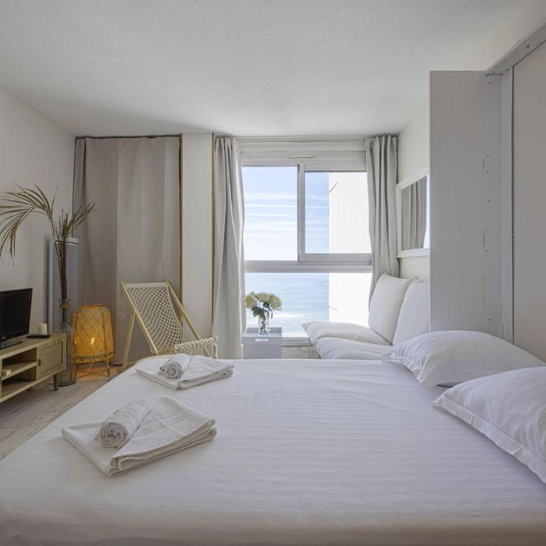 Superbe studio face à la mer accès direct plage - Appartement 1 Chambre - 6