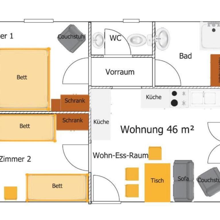 Pension & Ferienwohnung Sonnleiten - Apartment mit 2 Schlafzimmern, einem Balkon und Bergblick - 9