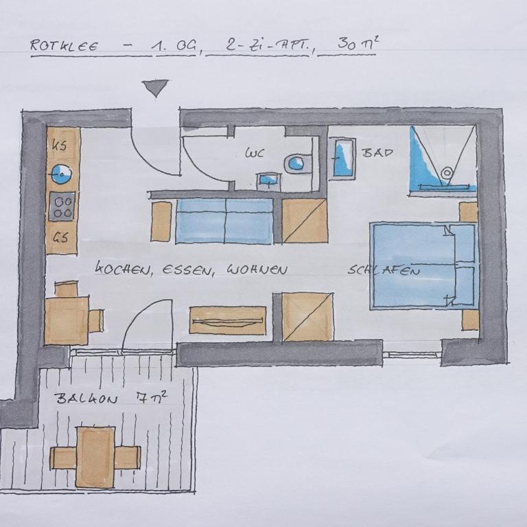 Glüxplatzl GmbH Appartements am Wald - Apartamento con balcón - 4