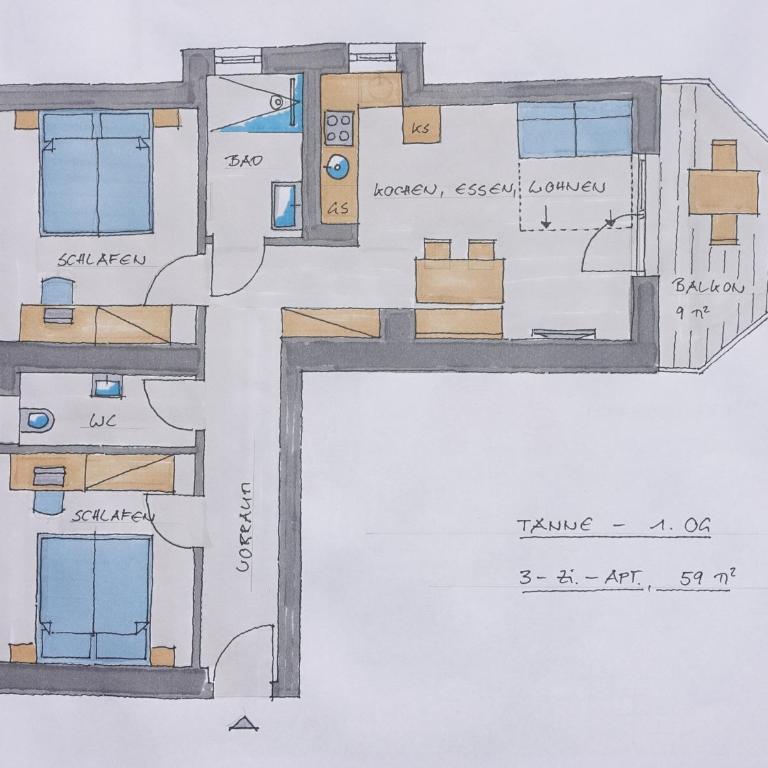Glüxplatzl GmbH Appartements am Wald - Apartamento de 2 dormitorios - 1