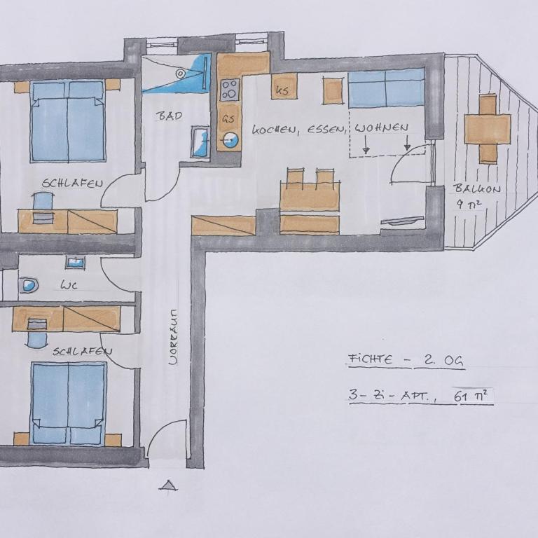Glüxplatzl GmbH Appartements am Wald - Apartamento con vistas al jardín - 3
