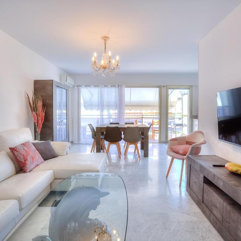 Le Sun-Beach - Spacieux 3 pièces avec parking à 400 m des plages de Juan-les-Pins - Apartment mit 2 Schlafzimmern - 1