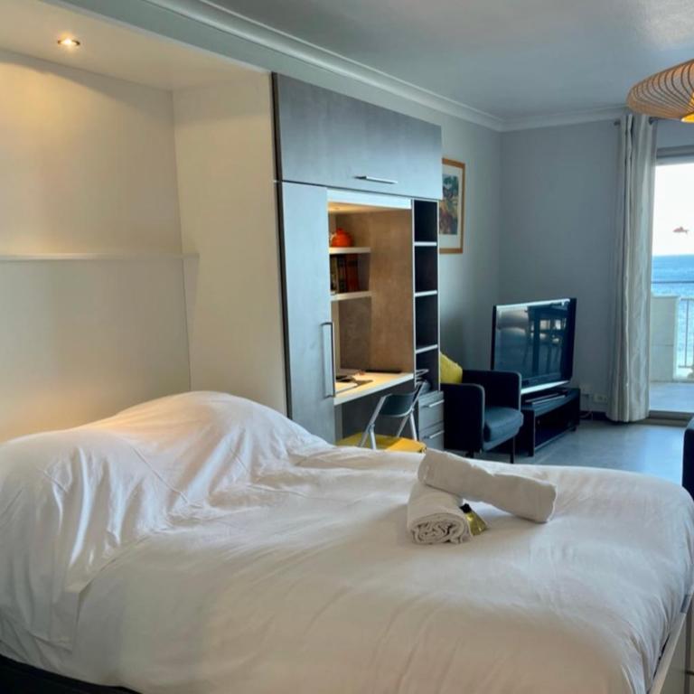 Seafront one bedroom apartment with a terrasse swimming pool and a parking - Appartement - 9
