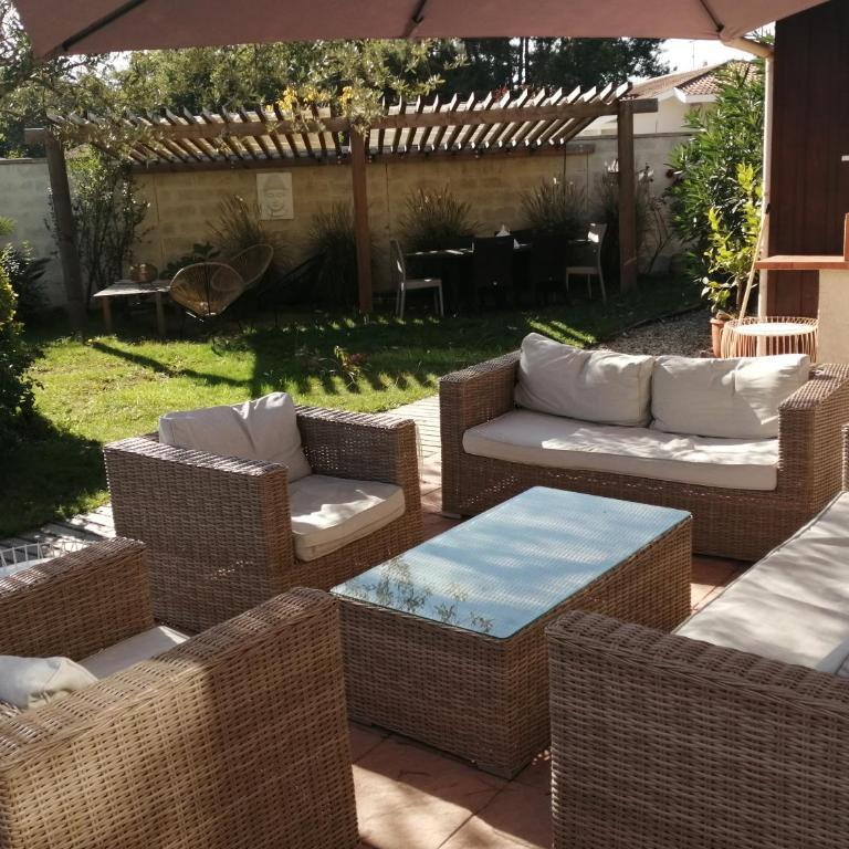 Maison familiale en bois avec piscine, proche du bassin - Maison 3 Chambres - 7