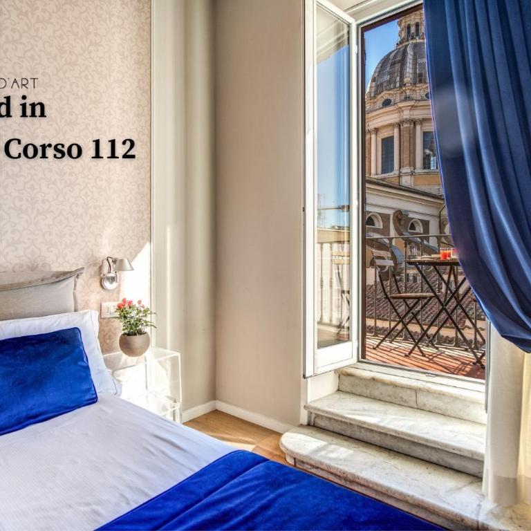 Hotel 55 Fifty-Five - Maison d'Art Collection - Camera Matrimoniale con Balcone - Edificio Dependance Via del Corso 112 - 2