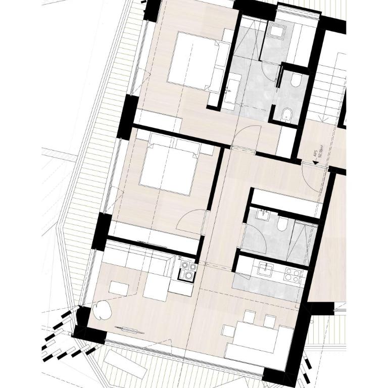 Residence Chalet L'Salvan - Appartamento Superior con Sauna - 12
