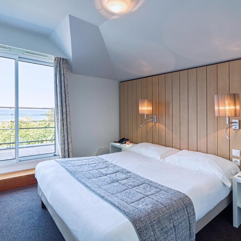 Thalasso Concarneau Spa Marin Resort - Chambre Double ou Lits Jumeaux Supérieure avec Vue Latérale sur la Mer - 6