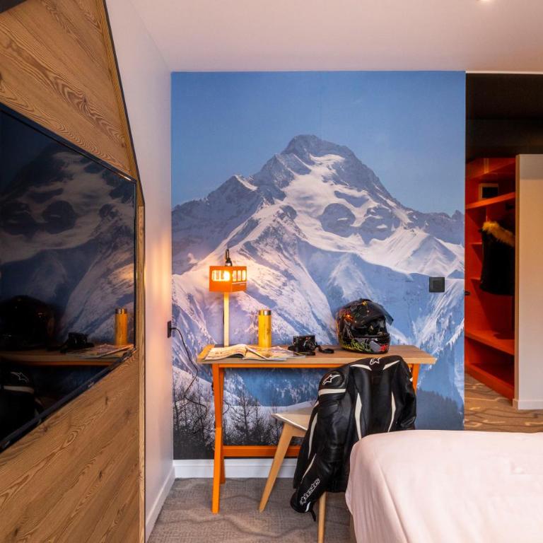 Hotel Base Camp Lodge - Les 2 Alpes - Chambre Quadruple - Vue sur Montagnes - 6