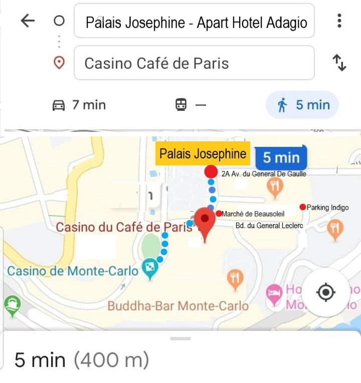 Monaco à 300m du Casino - Grand Studio avec Piscine - Studio Lit King-Size avec Canapé-Lit - 24