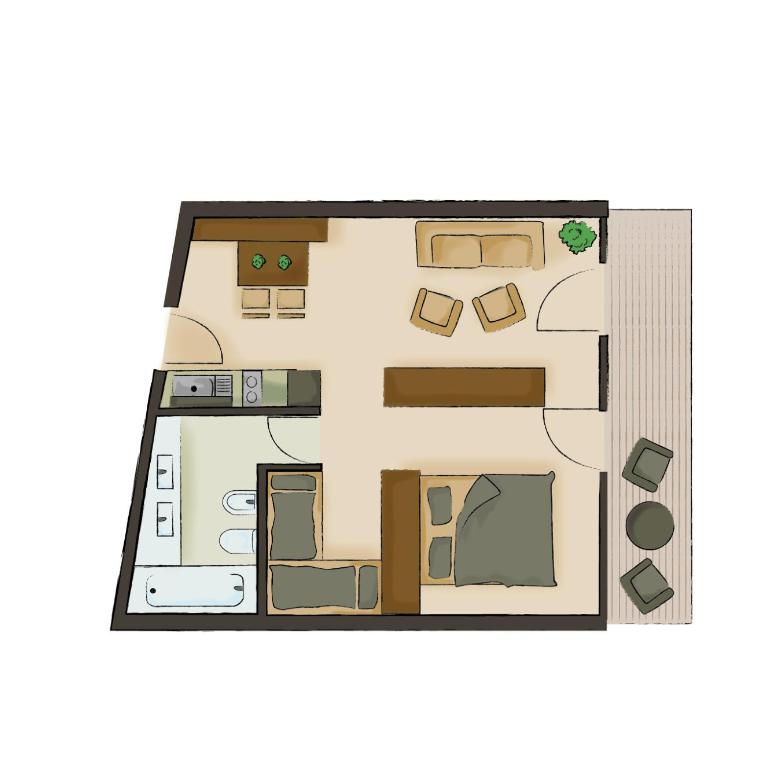 Residence Königswarte Strata Sexten - Appartamento con 2 Camere da Letto - 30