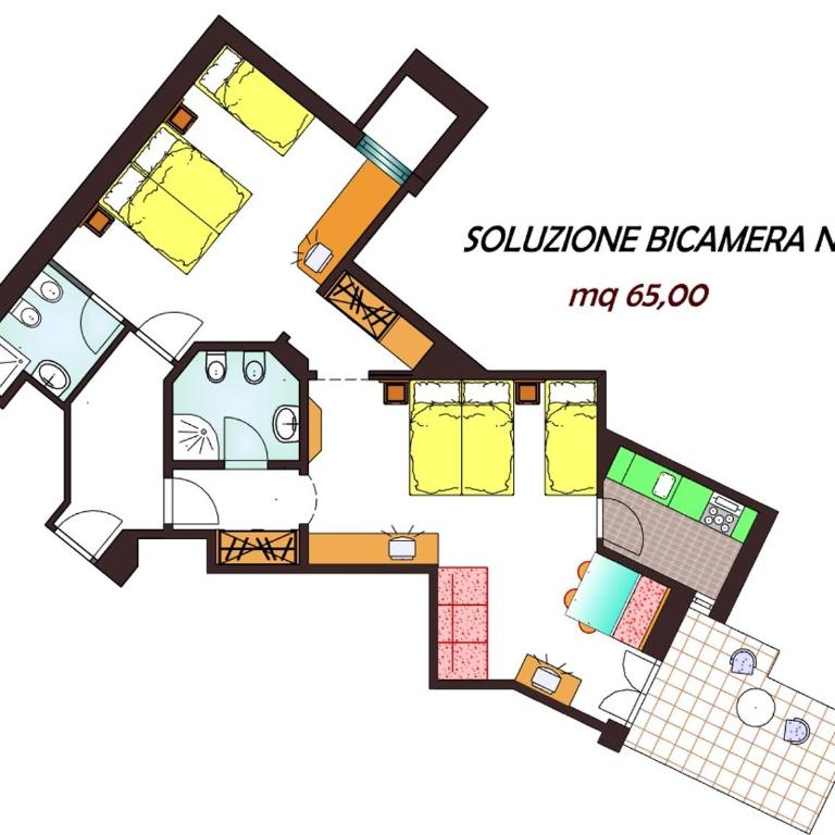 Albergo Arnica - Camera Familiare con Terrazza - 1