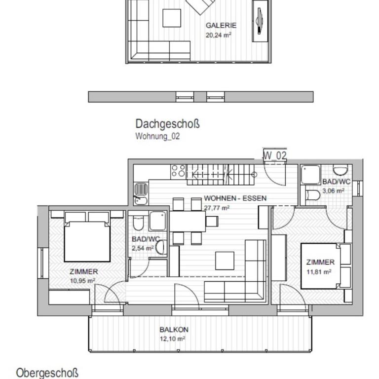 Aigenberg Appartements - Apartment mit 2 Schlafzimmern und Balkon - 9