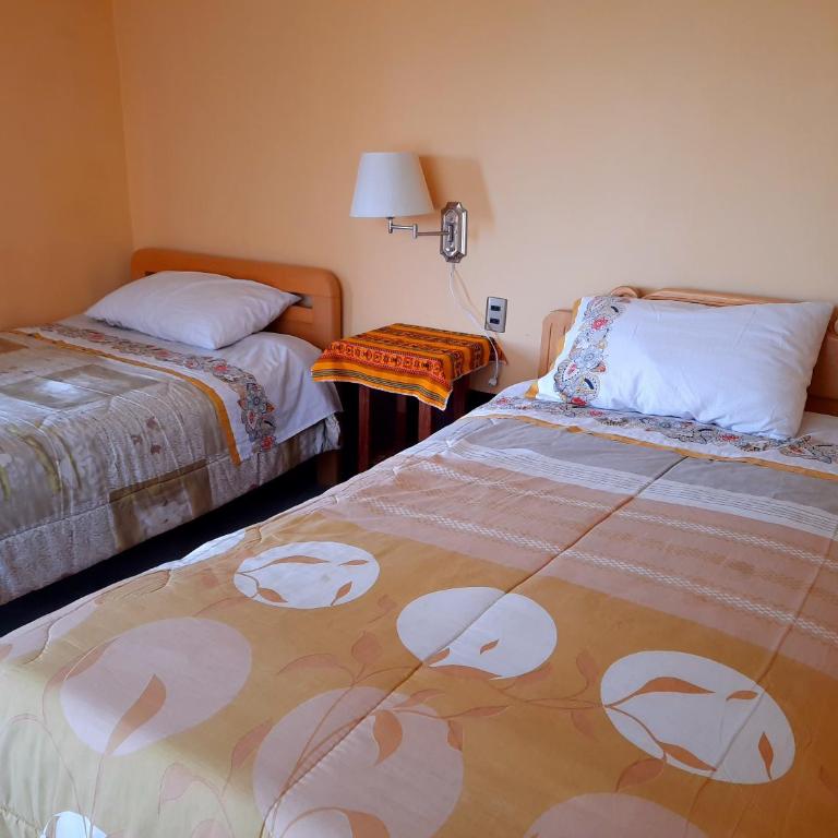 Wara Uta Lodge - Habitación Doble con baño compartido - 2 camas - 7