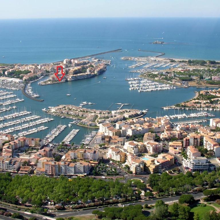 Studio 31 Le Cap d'Agde vue mer, proche plage, l'île des pêcheurs - Studio-Apartment mit Meerblick - 17