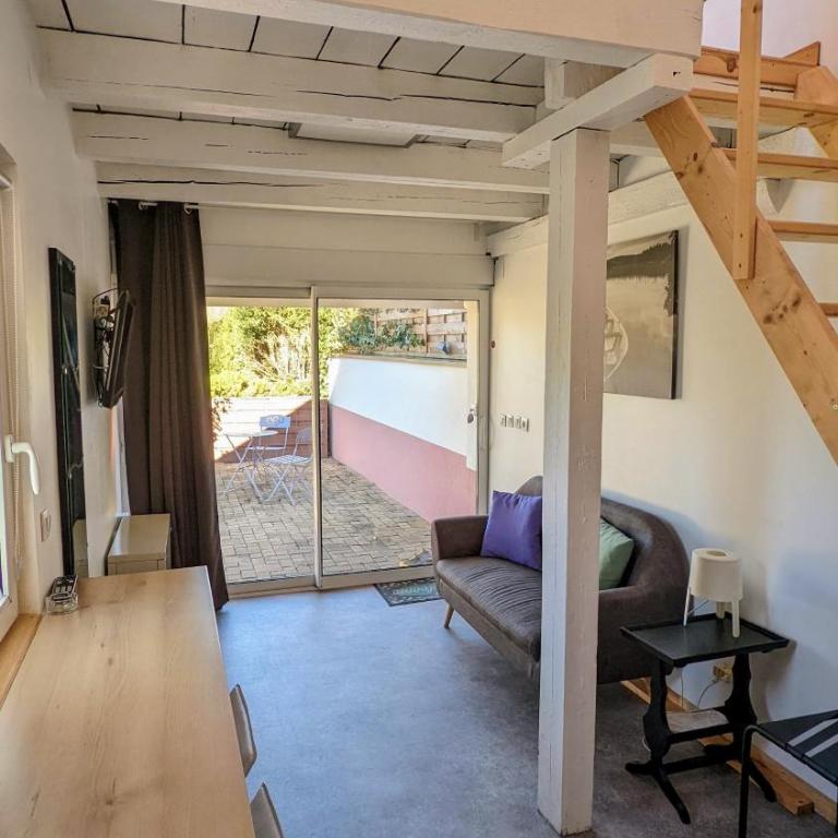 Studio Mezzanine Chez Papou, Ville et Forêt - One-Bedroom Apartment - 3
