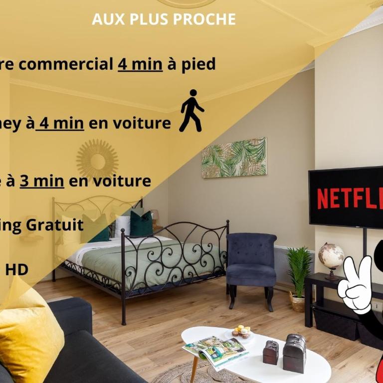 Cocoon 2 Proche - Disney Paris- Parking gratuit - Apartamento de 1 dormitorio - 1