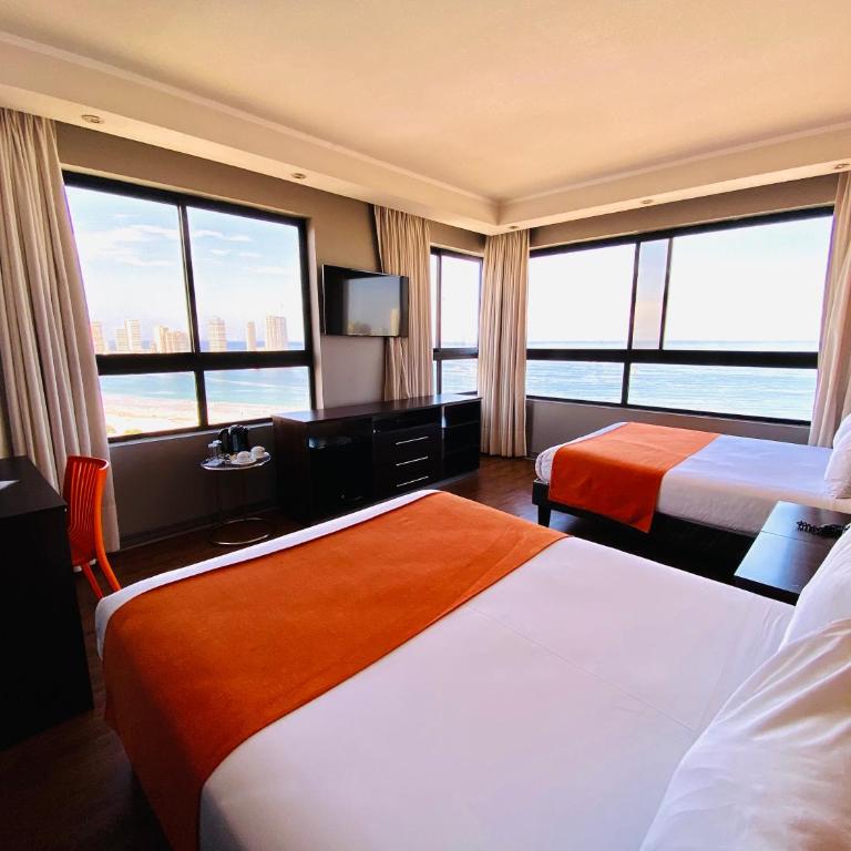 Gran Cavancha Suite - Habitación Superior con vistas al mar - 2 camas grandes - 4