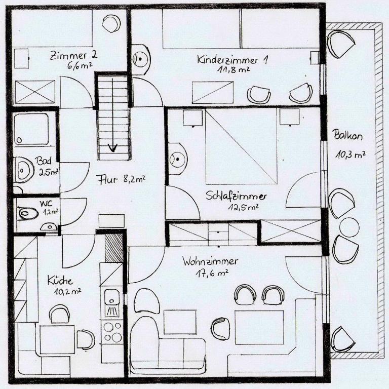 Mockenhof - Apartment mit 3 Schlafzimmern - 34