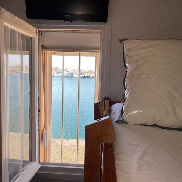Studio - Les pieds dans l'eau agréable en toutes saisons 4 couchages - climatisation - parking privé - piscine sur mer - vue magnifique et rare - situation optimum - Les argonautes - Ile des pêcheurs - Cap d'Agde - One-Bedroom Apartment - 35